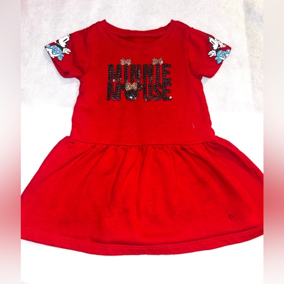 Disney red Minnie Mouse dress for toddlers. Sz 3T - Picture 3 of 6
